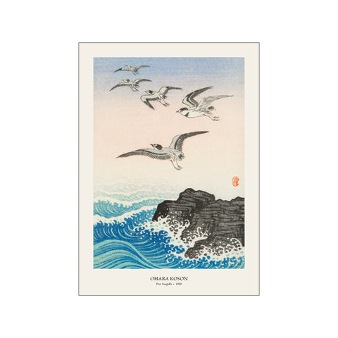Five Seagulls - Ohara Koson | Woodblock Print