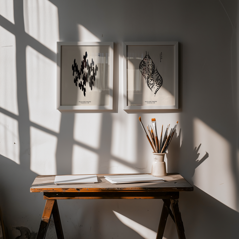 Gravure sur bois « Crête noire » – Taguchi Tomoki | Style Japandi