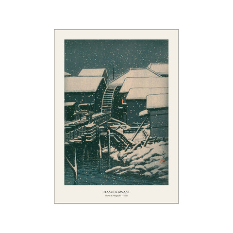 Snow at Sekiguchi - Hasui Kawase | Woodblock Print