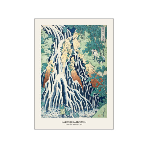 Falling Mist Waterfall - Katsushika Hokusai | Woodblock Print