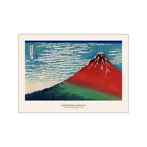 Fine Wind, Clear Morning - Katsushika Hokusai | Woodblock Print