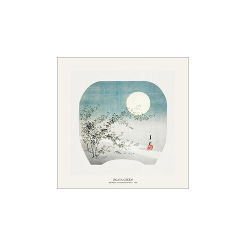 Full Moon and Autumn Flowers - Ogata Gekkō | Woodblock Print