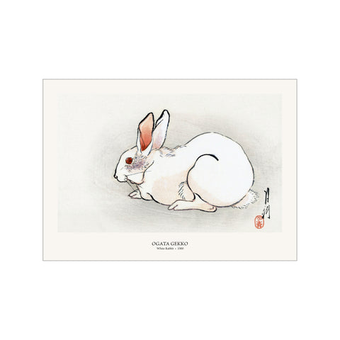 White Rabbit  - Ogata Gekkō | Woodblock Print