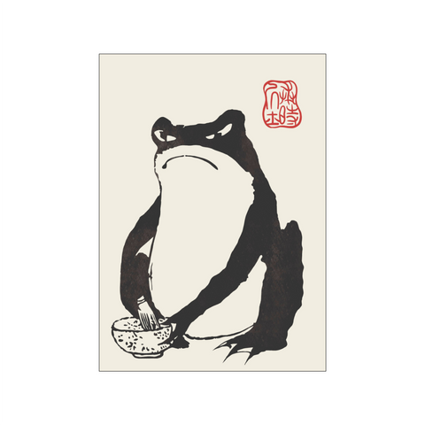 Zen Frog Three – Matsumoto Hoji | Japanese Woodblock Print – JPNstudio Zen Frog Three – Matsumoto Hoji | Japanese Woodblock Print – JPNstudio