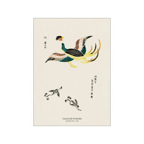 Woodblock Print Mythical Phoenix - Taguchi Tomoki | Japandi Style