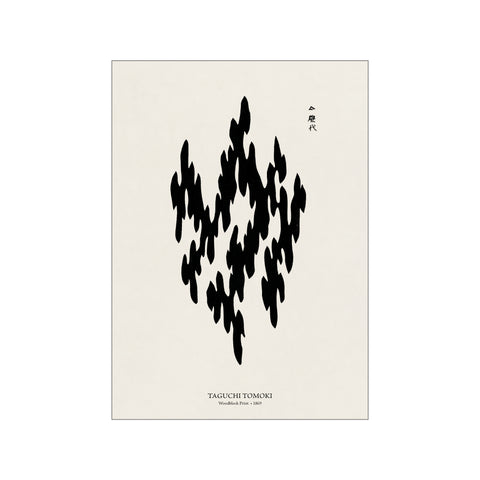 Woodblock Print Black Crest - Taguchi Tomoki | Japandi Style