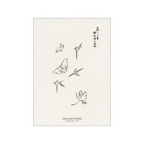 Woodblock Print Butterflies - Taguchi Tomoki | Japandi Style