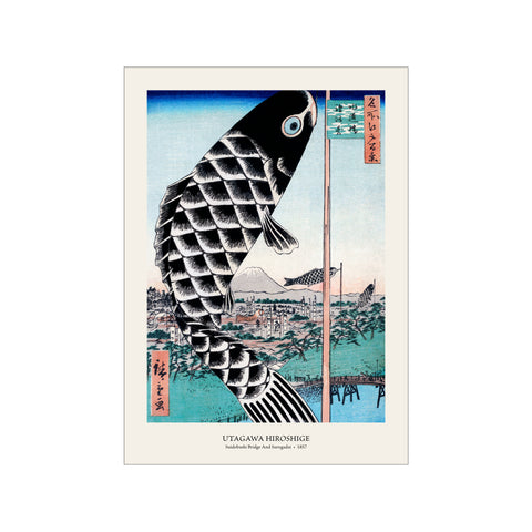 Suidobashi Bridge and Surugadai  - Utagawa Hiroshige | Woodblock Print