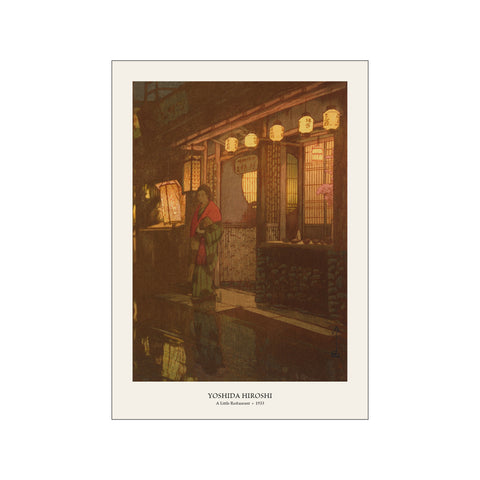 A Little Restaurant - Hiroshi Yoshida | Woodblock Print