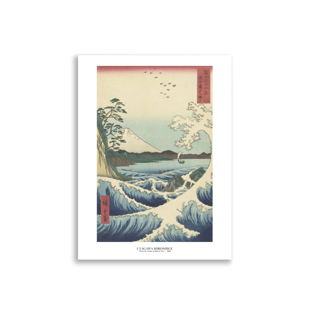 Thirtysix views of Mount Fuji 1858 | Hiroshige Utagawa